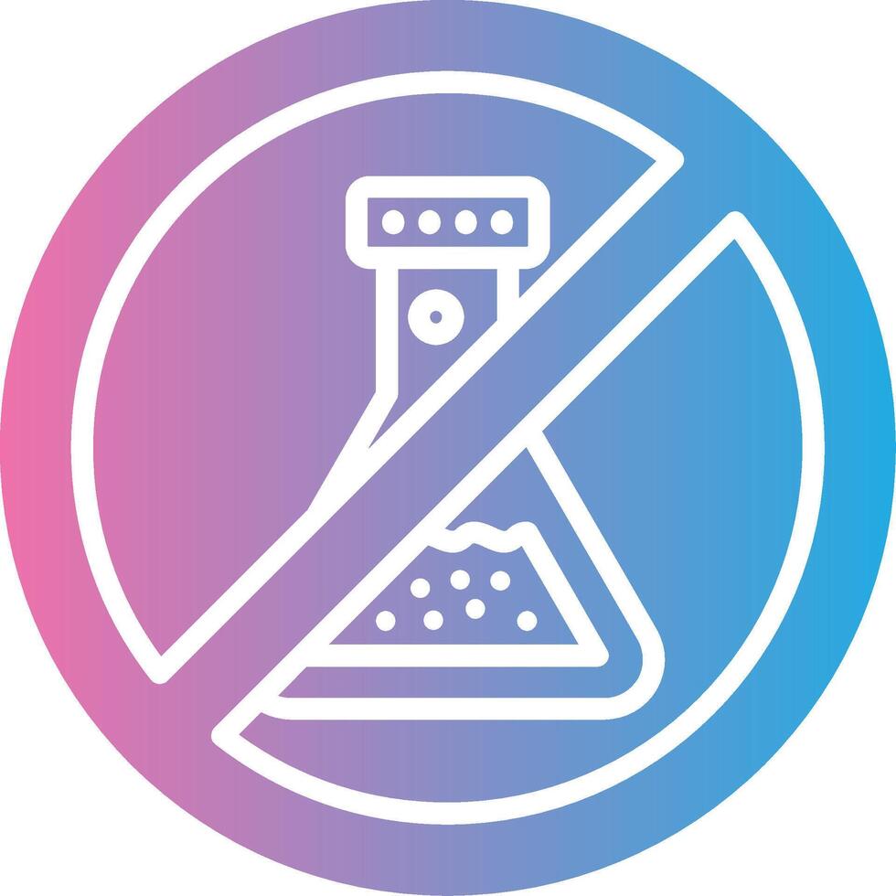 No Chemical Flat Design Piece vector