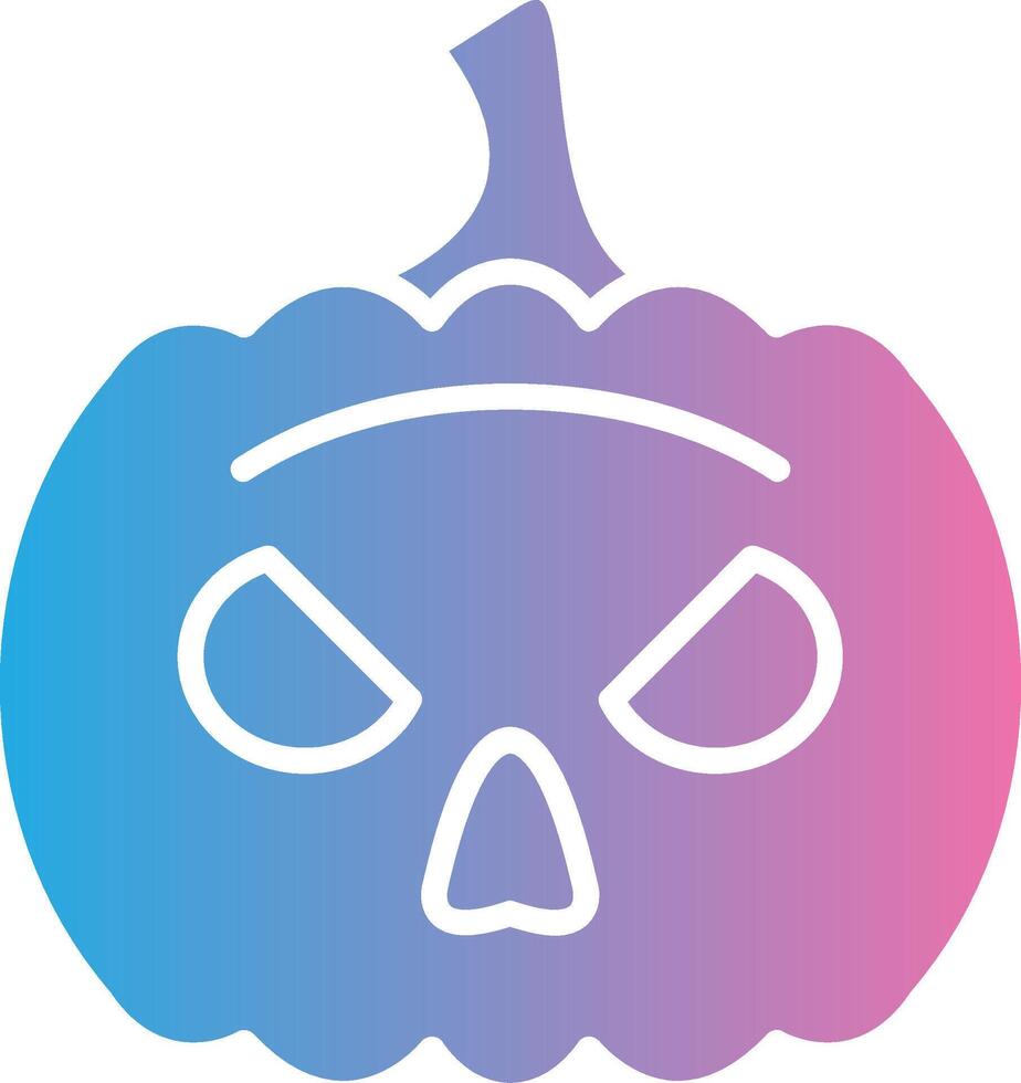 Pumpkin Shadowed Flat Design vector