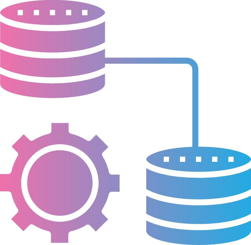 Server Bold Outline Badge vector