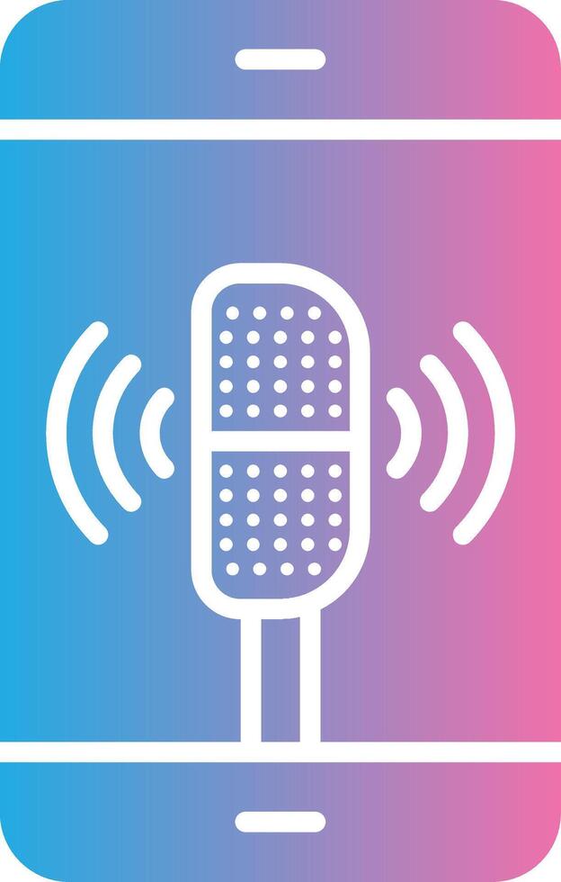Voice Assistant Sleek Visual Mark vector
