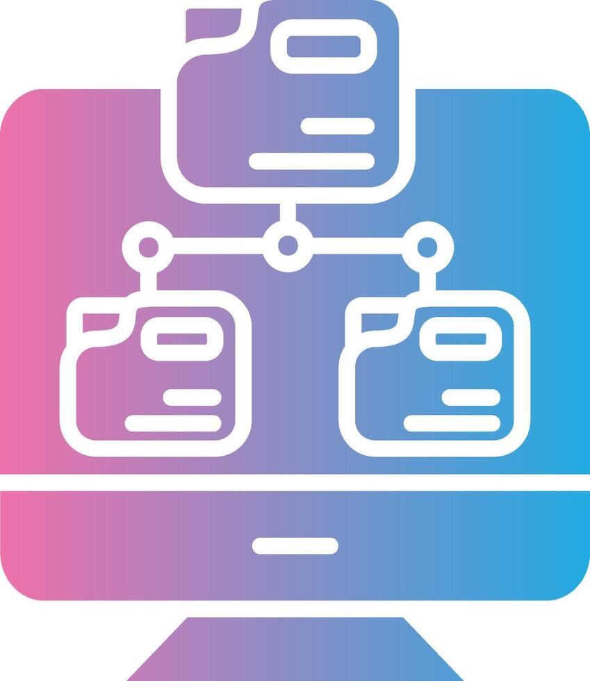 Folder Network Minimal Graphic Visual vector