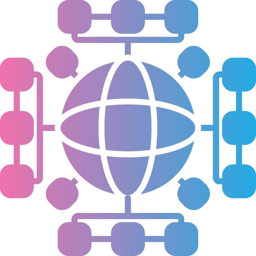 Global Network Flat UI Form vector