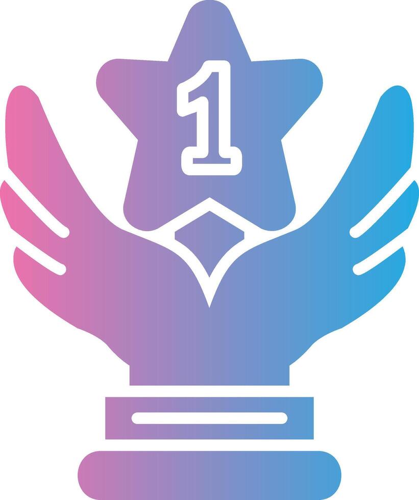1st Prize Color Block Badge vector