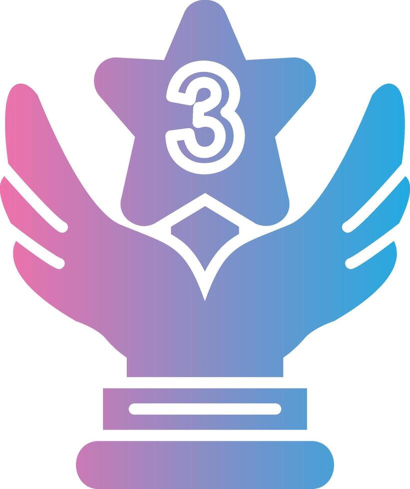 3rd Prize Web Style Graphic vector
