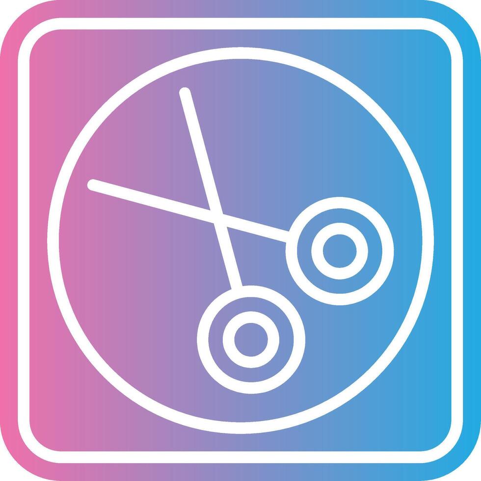 Cut Flat Symbol vector