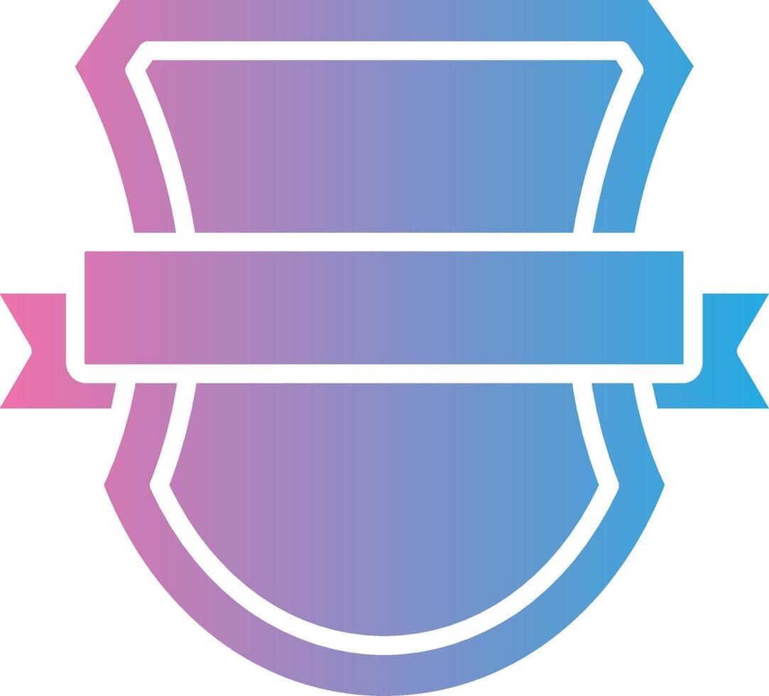 Shield Badge Digital Outline Piece vector
