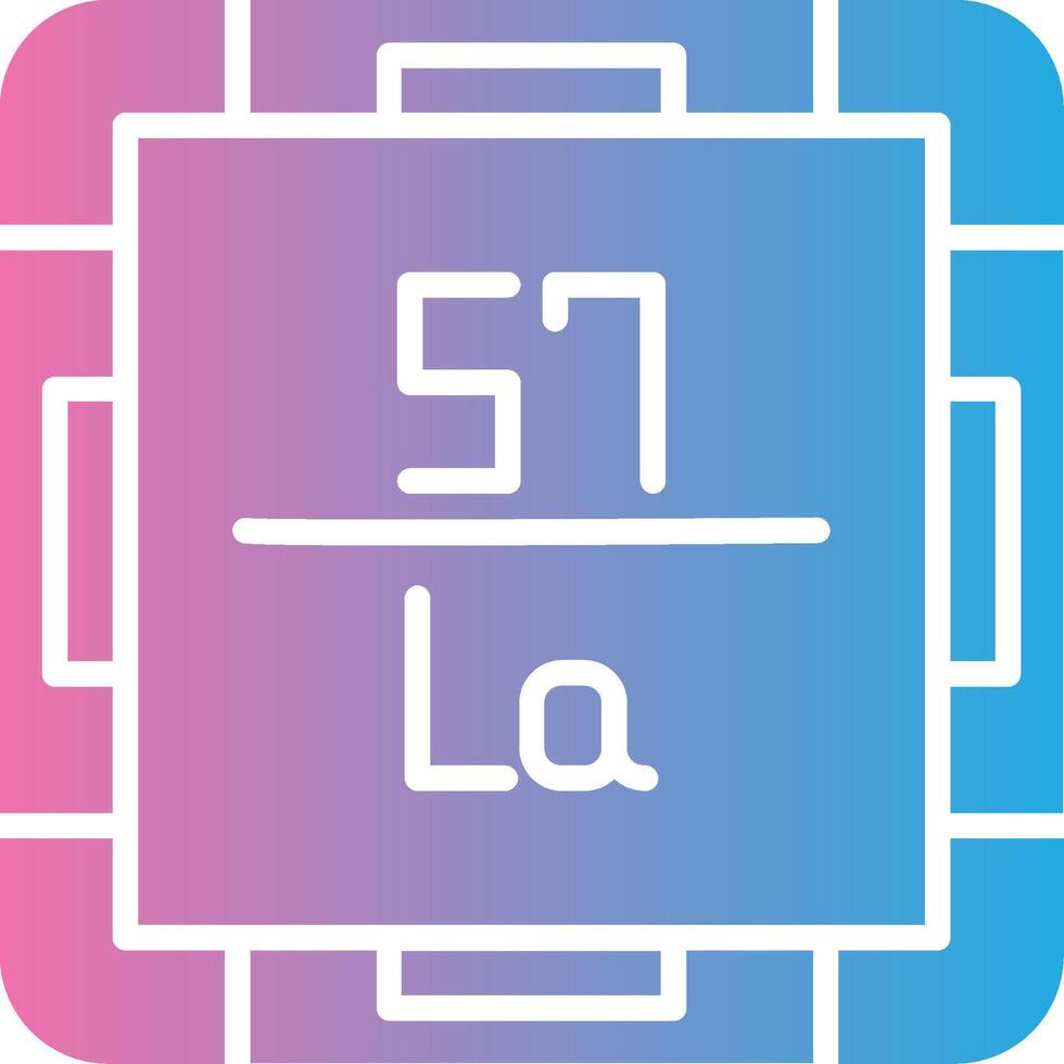 Lanthanum Clean Sketch Form vector