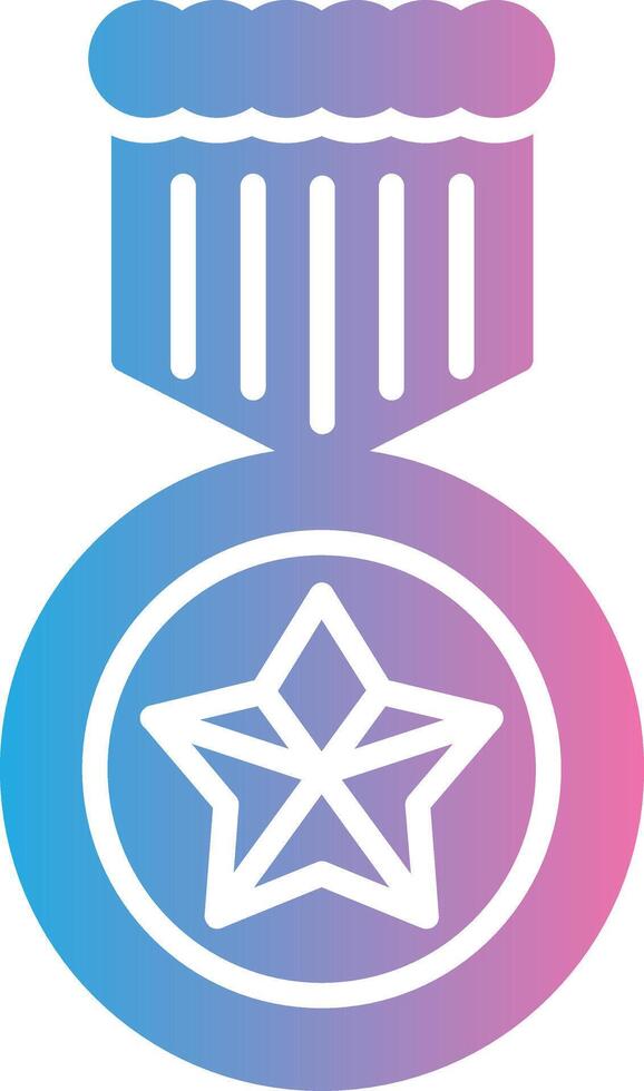 Medal Flat Symbol vector