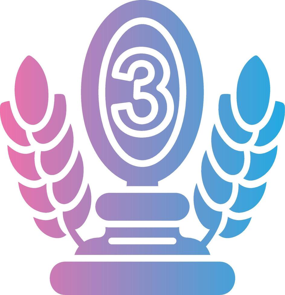3rd Prize Modern Shape Graphic vector