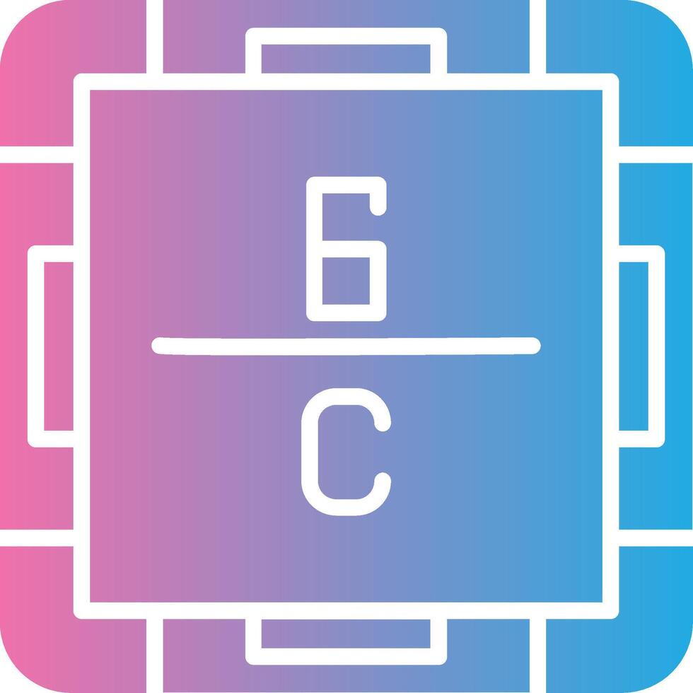 Carbon Stylized Flat Drawing vector