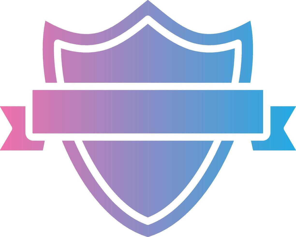 Shield Badge Gradient Themed Symbol vector