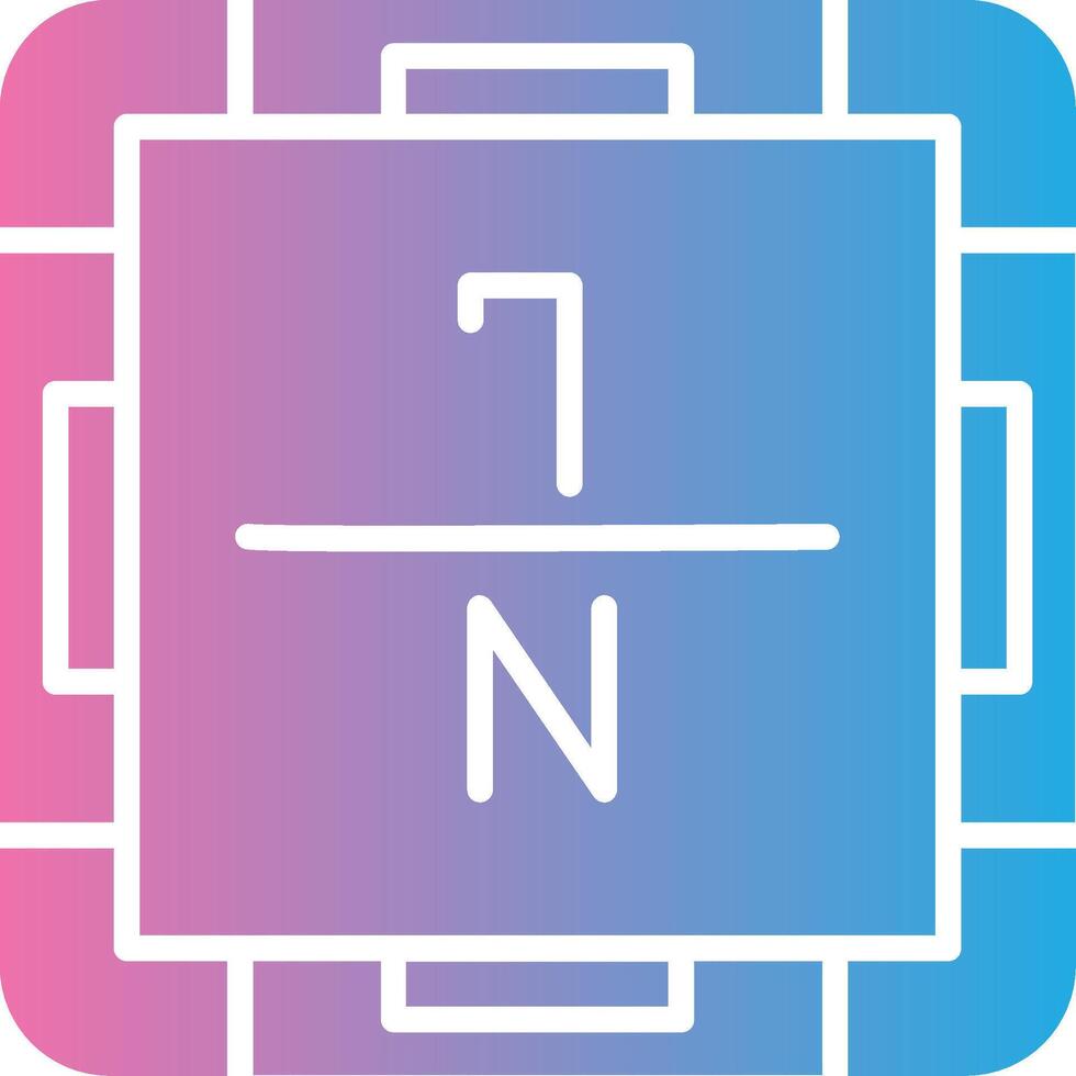Nitrogen Sharp Edge Visual vector