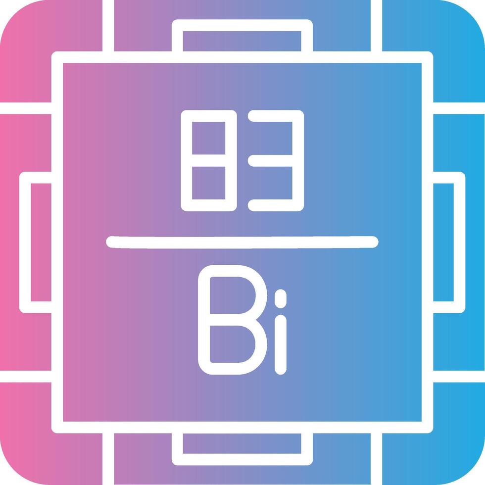 Bismuth Outlined Concept Piece vector