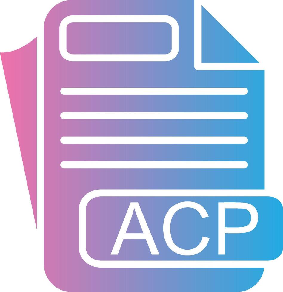 ACP Simplified Line Mark vector