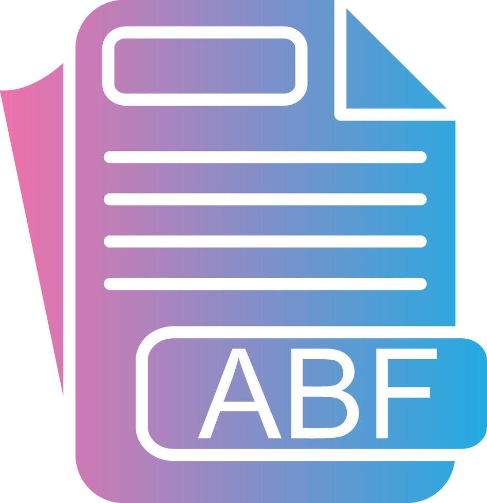 ABF Elegant Shape Symbol vector