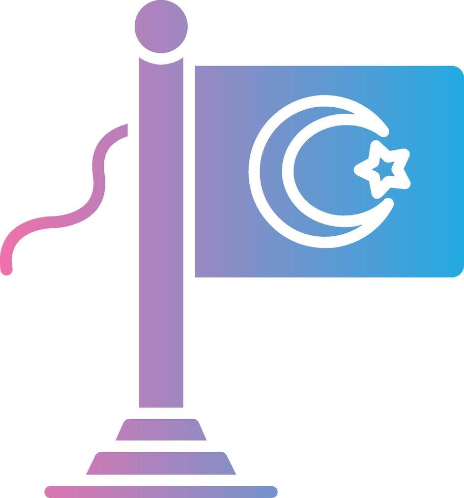 Turkey Flag Minimal Design Badge vector