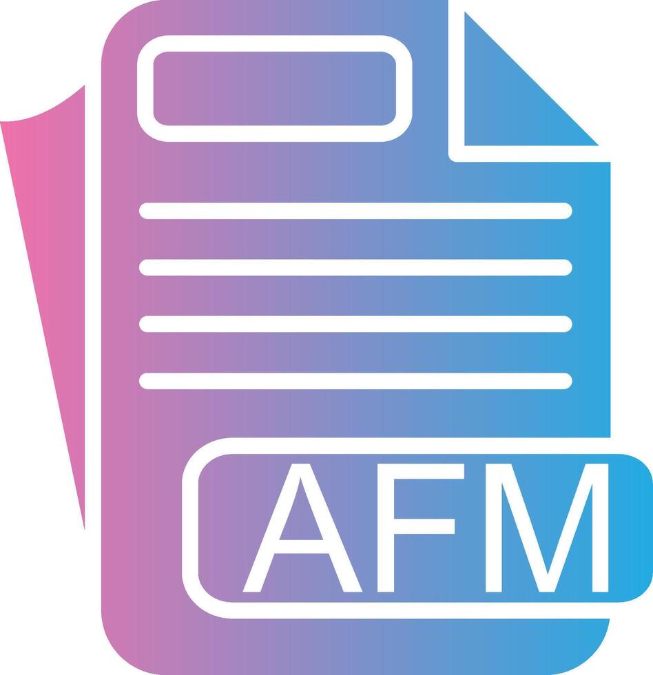 AFM Color Block Badge vector