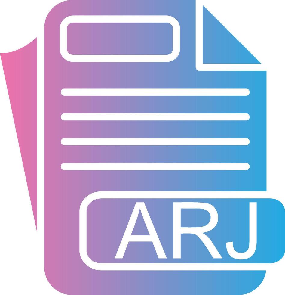 ARJ Minimal Design Badge vector