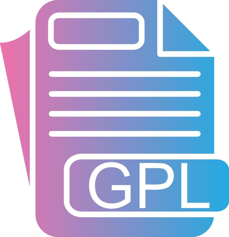 GPL Flat Design Piece vector