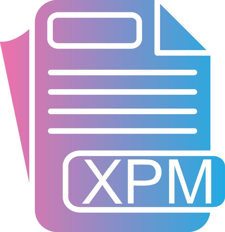 XPM Futuristic UI Mark vector