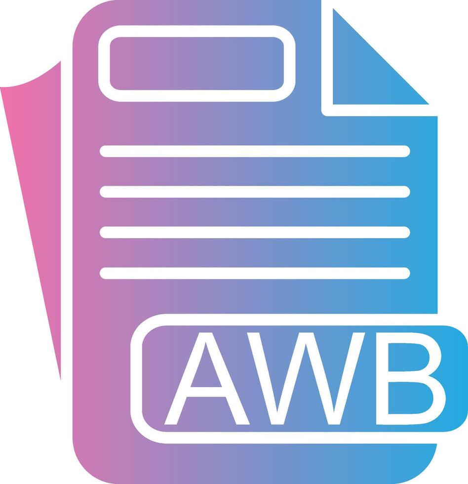 AWB Sharp Line Mark vector