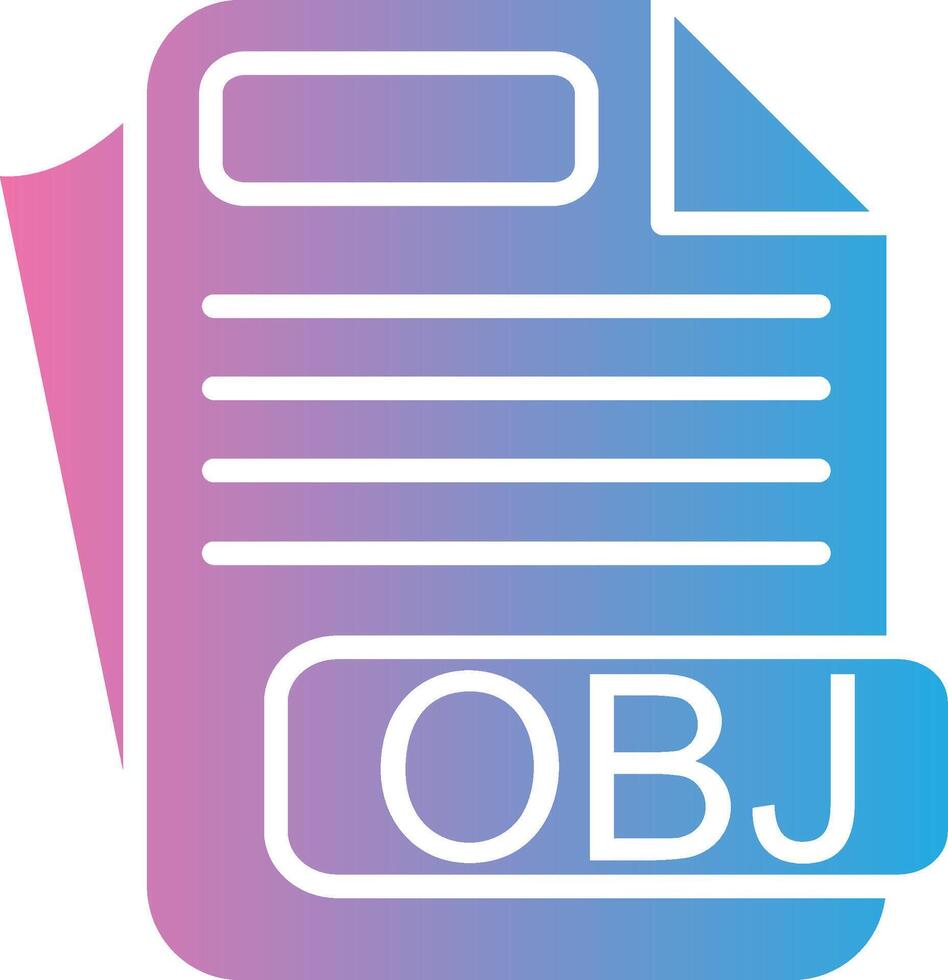 OBJ 3D Interface Shape vector