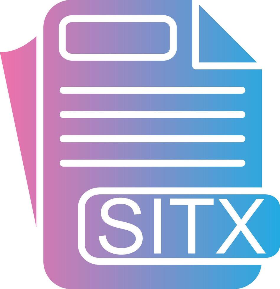 SITX Gradient Style Element vector