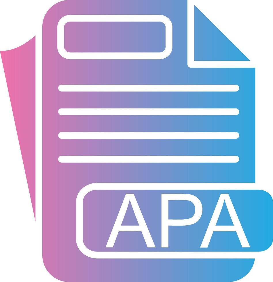 APA Modern Shape Graphic vector