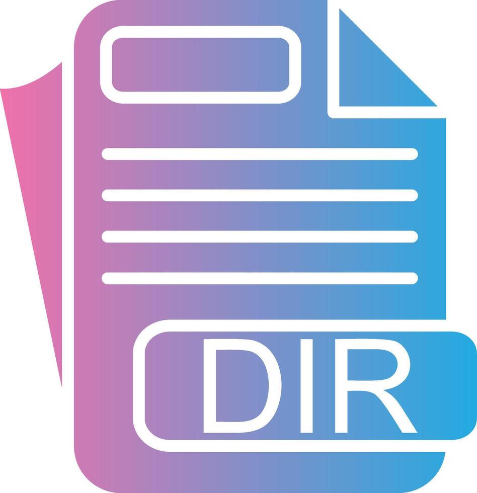 DIR Outlined Concept Piece vector