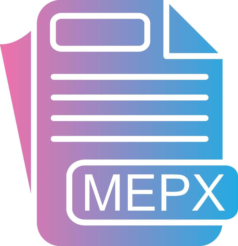 MEPX Sleek Visual Mark vector