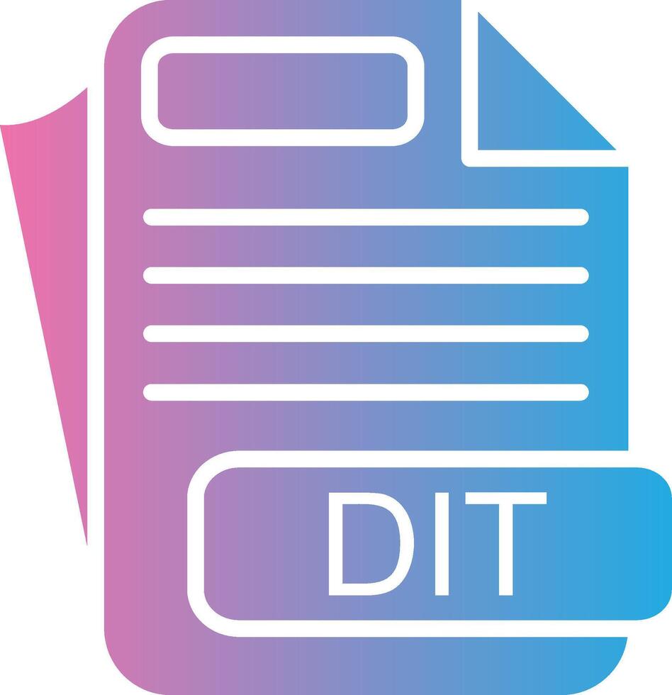 DIT Minimal Design Badge vector