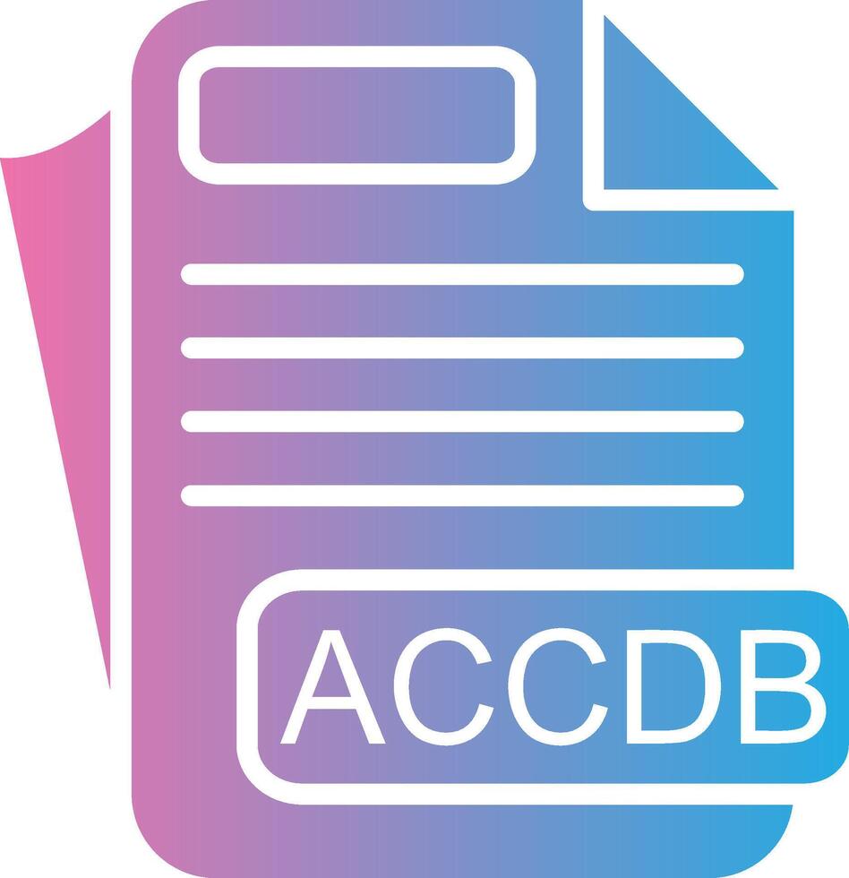 ACCDB Flat Symbol vector