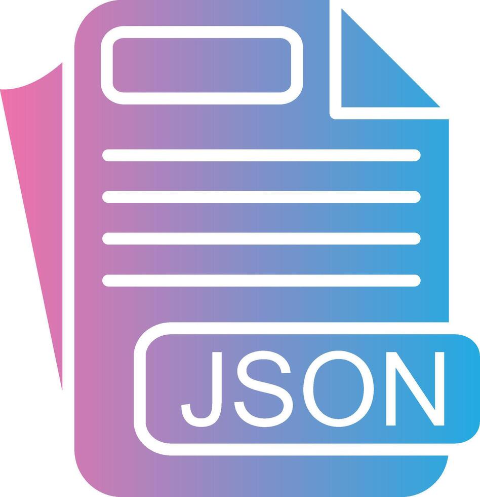 JSON Shadowed Flat Design vector