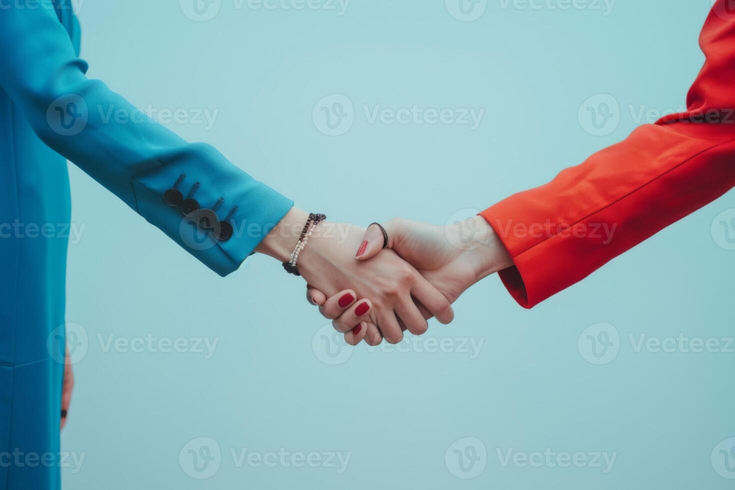 Business handshake symbolizing agreement and professional partnership photo