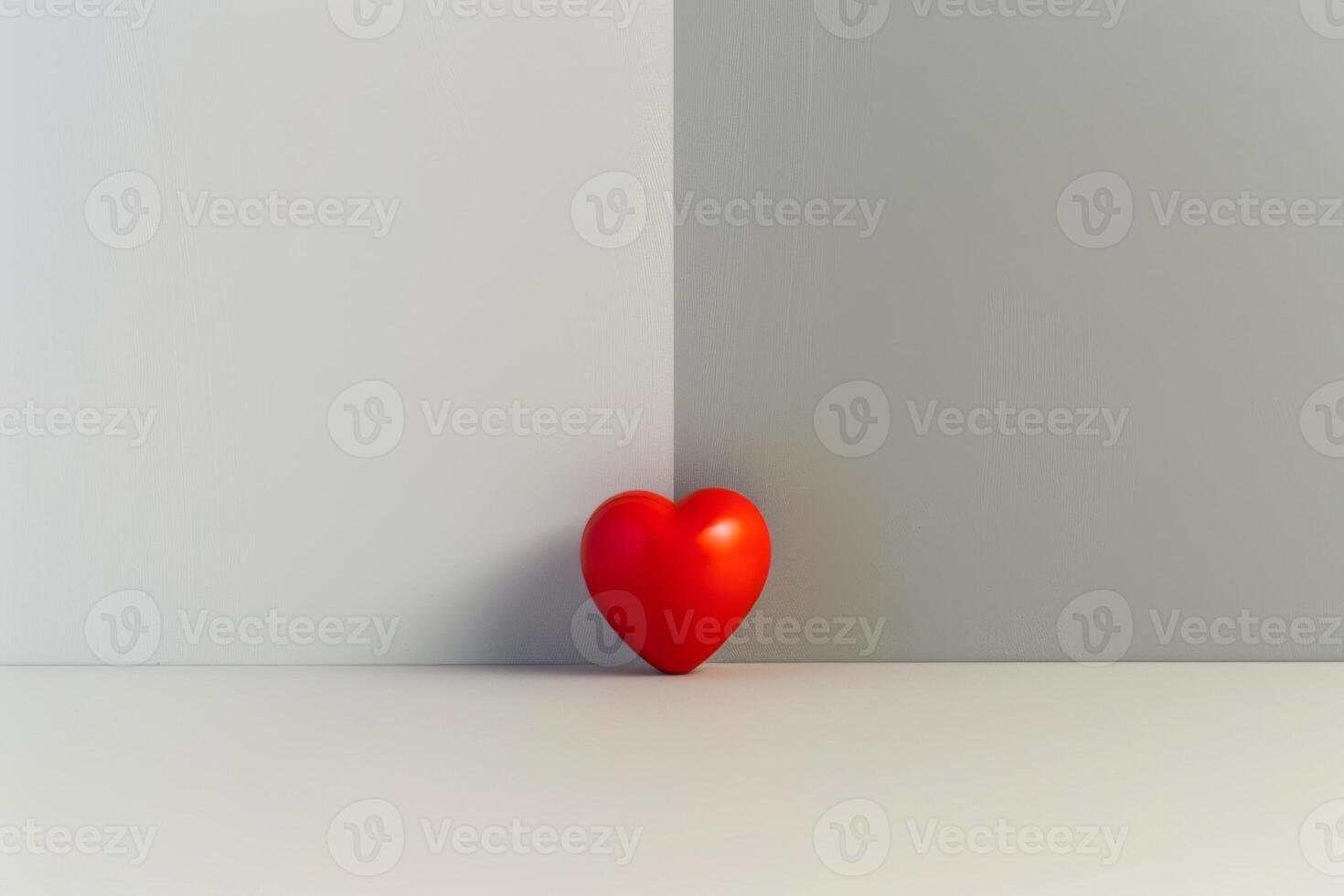 Single red heart photo