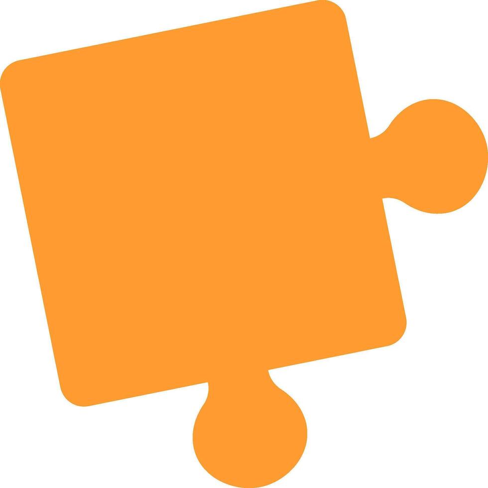 Abstract Puzzle Piece Shape vector
