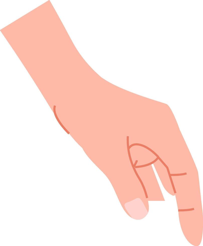 Minimalist Hand Gesture vector