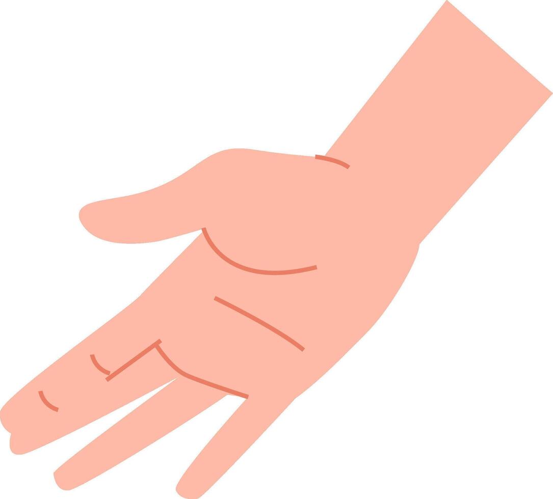 Open Hand Gesture Sign vector