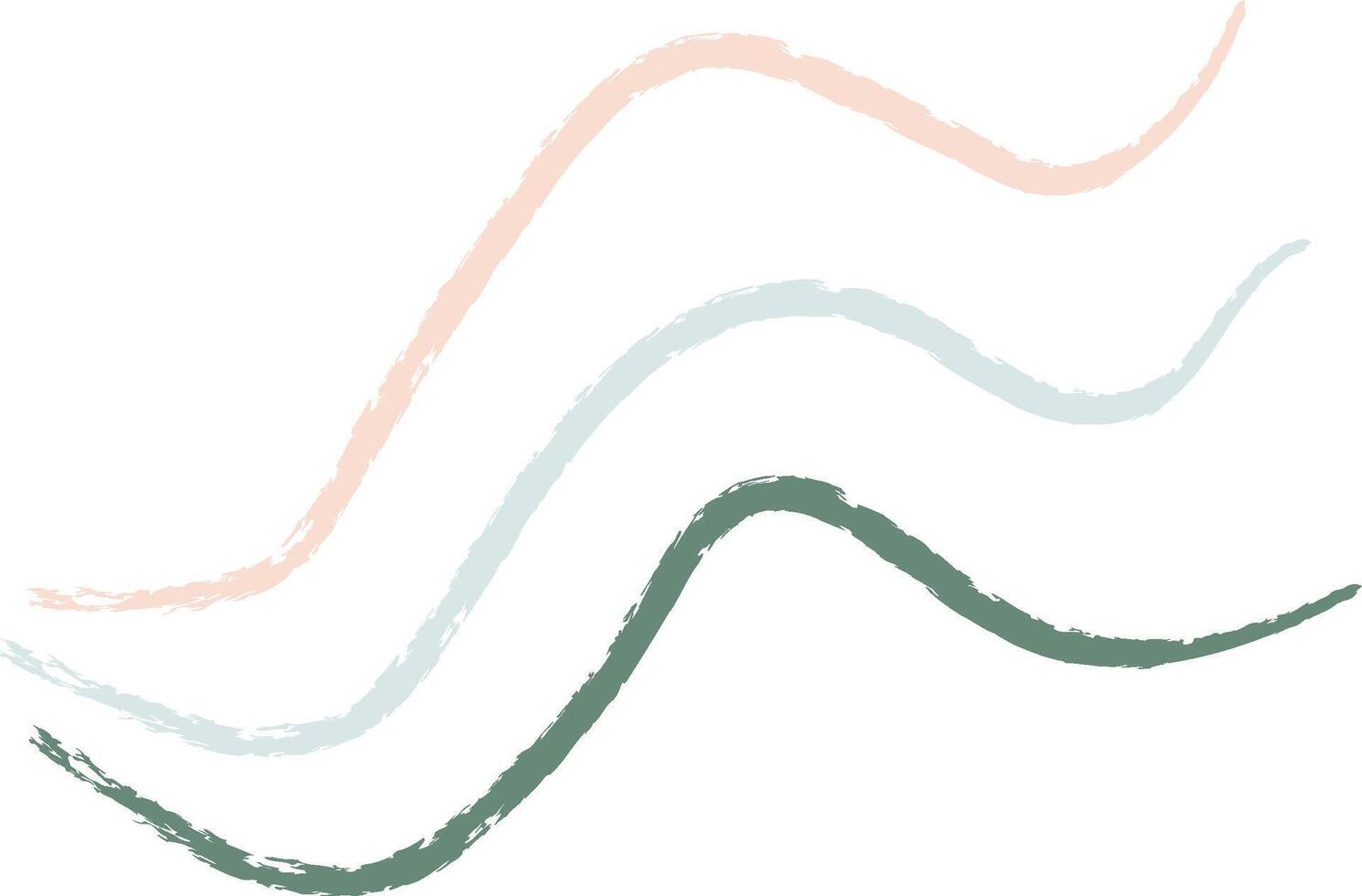 Playful Crayon Comet Trails vector