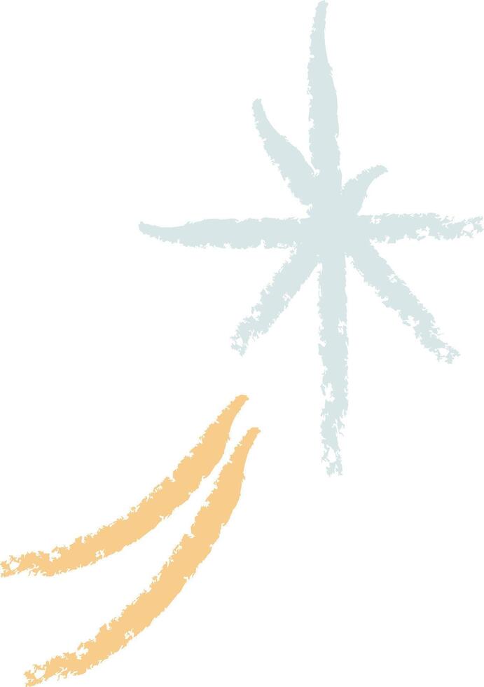 Starburst and Curved Lines vector