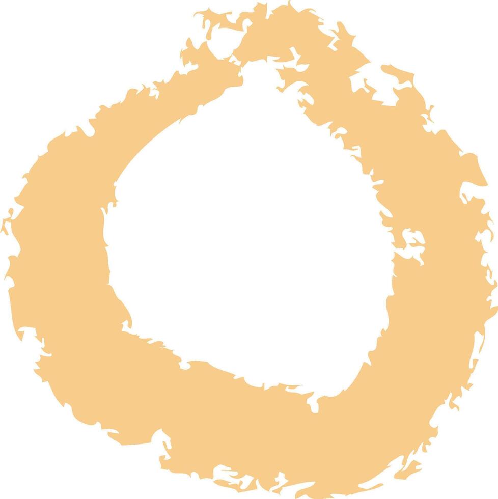 Abstract Circular Brushstroke vector