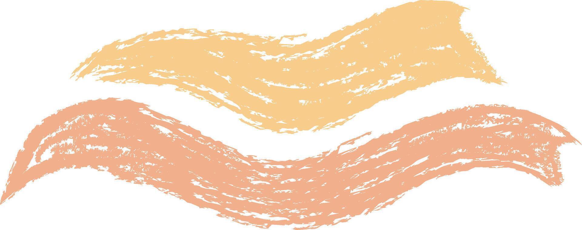 Textured Waves with Brush Strokes vector