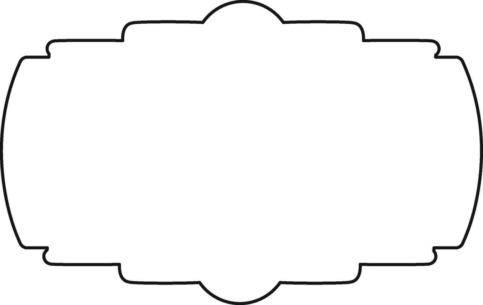 Elegant Retro Frame Template vector
