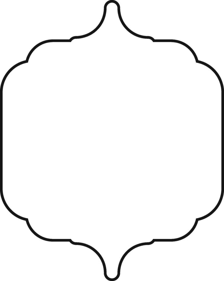 Elegant Frame Outline Element vector