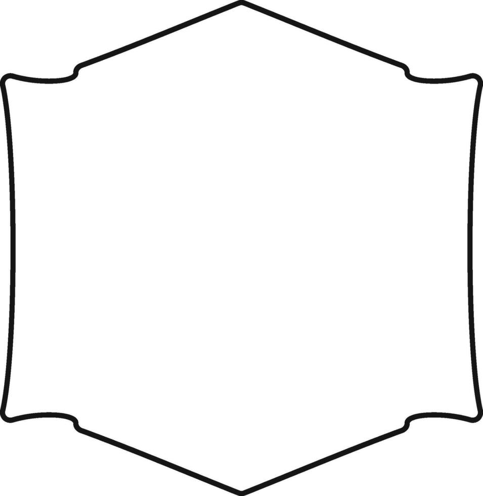 Simple Blank Badge Frame vector
