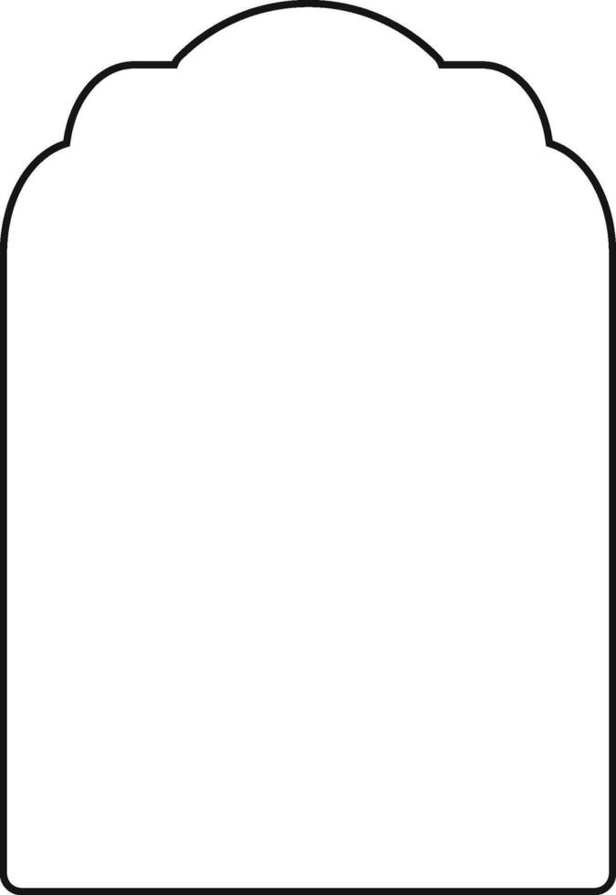Simple Tombstone Outline vector