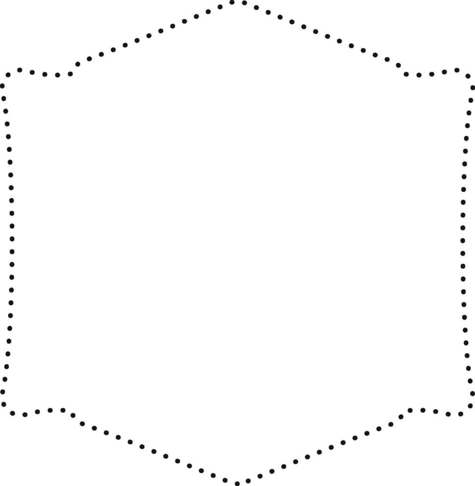 Dotted Geometric Frame vector