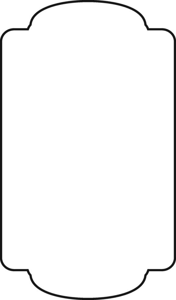 Elegant Blank Label Frame vector