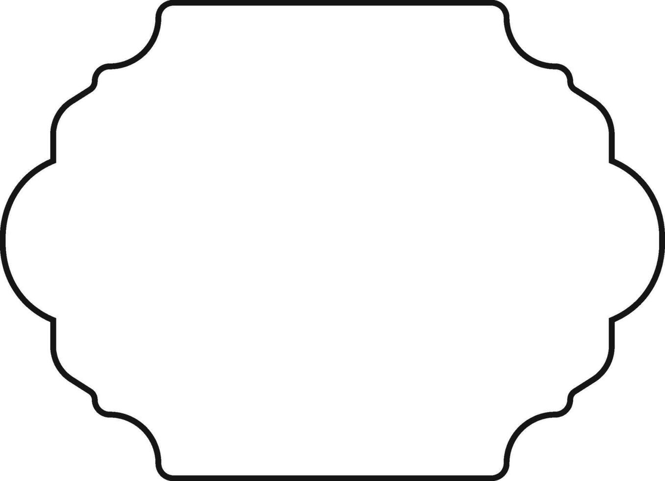 Ornate Blank Label Frame vector