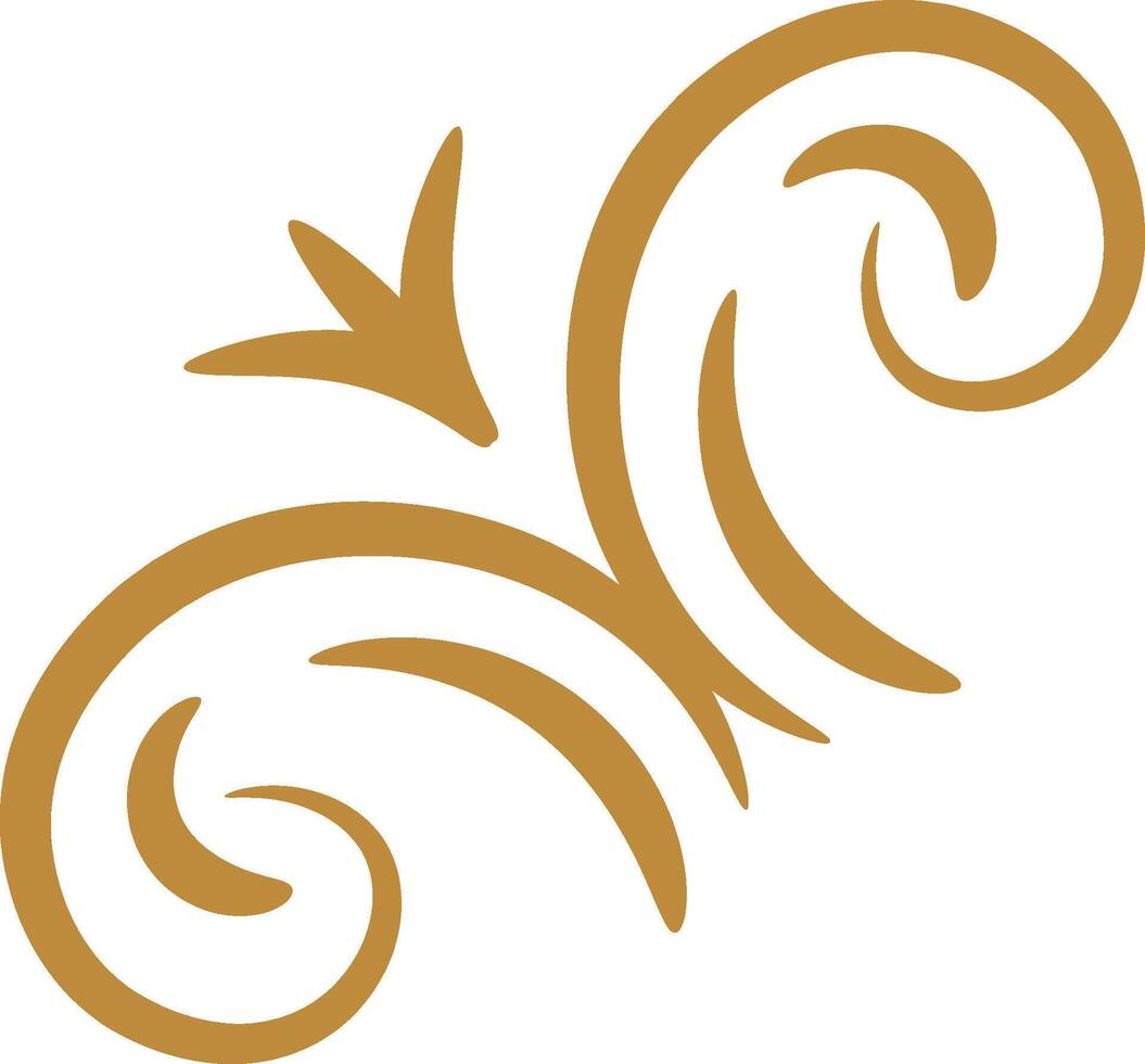 Golden Vintage Decorative Corner Frame vector